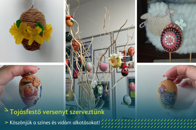 Tojásfestő verseny és tojásfa (Mezőlak)