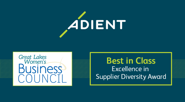 Adient receives “Best in Class” Excellence in Supplier Diversity Award