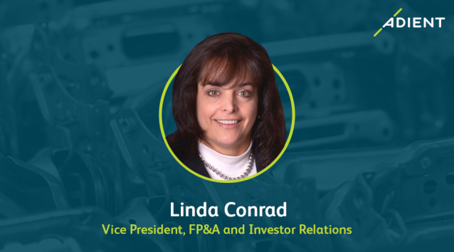 Linda Conrad joins Adient as vice president of FP&A and Investor Relations