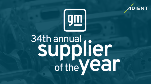 Adient receives fifth consecutive GM Supplier of the Year Award